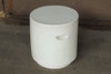 Aileen Table Stool (Fiberglass resin and aggregate in white stone)