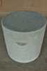 Aileen Table Stool (Fiberglass resin and aggregate in gray stone)