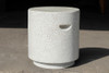 Aileen Table Stool (Fiberglass resin and aggregate in natural stone)