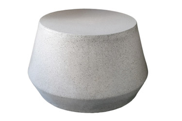 Tom Coffee Table (Fiberglass resin and aggregate in gray stone finish)