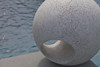 Sphere Sculpture (Fiberglass resin and aggregate in white stone finish)