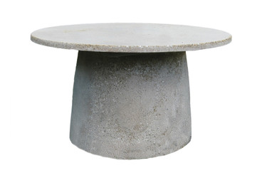 Hive 30in Coffee Table (Fiberglass resin and aggregate in white stone finish)