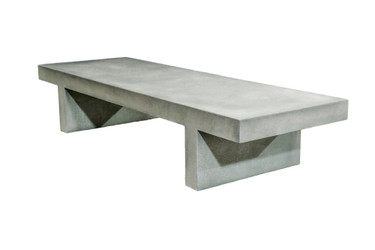 Palm Beach Cocktail Table (Fiberglass resin and aggregate in gray stone finish)