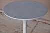 Spindle Side Table 20.5" Dia. Detail (Fiberglass resin and aggregate in gray stone)