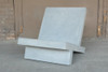 Wavebreaker Lounge Chair (Fiberglass resin and aggregate in gray stone)
