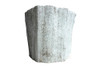 Acacia Chair (Fiberglass resin and aggregate in white stone)