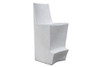 Stone Bar Chair (Fiberglass resin and aggregate in gray stone)