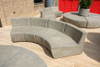 Mezzo Modular Sectional Sofas (Fiberglass resin and aggregate in gray stone)