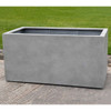 Sandal Planter Box (fiberglass in stone grey finish)