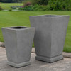 Westmere Planters (fiberglass in stone grey finish)