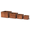 Box Planter: Steel in Natural Rust Patina