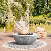 Moderno 5 Fire Bowl (glass fiber reinforced cement in pewter)