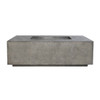 Portos 68 Fire Table w/ Enclosed Propane Unit (GFRC in pewter)
