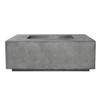 Portos 58 Fire Table w/ Enclosed Propane Unit (GFRC in pewter)