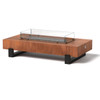 Strut Fire Pit - Natural Rust Frame/Black Legs with Optional Glass Surround