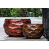 Low Rumba Planters (Terracotta in Sunset Red Glaze)