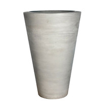 Geo Round Vase Planter (Glass-fiber reinforced concrete in Cool Grey finish)