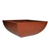 Legacy Square Low Bowl Planter (Glass-fiber reinforced concrete in Deep Amber Perma Spec finish)