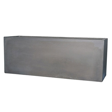 Manhattan Rectangle Low Planter (Rain Cloud Natural Concrete finish)