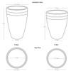 Moderne Tapered Planters Specifications