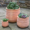 Madera Planters (Terracotta in Natural Finish)