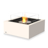 Base 30 Fire Pit Table (Concrete in Bone, Ethanol Burner in Stainless Steel)