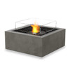 Base 30 Fire Pit Table (Concrete in Bone, Ethanol Burner in Black)