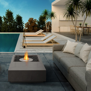 Manhattan 50 Fire Pit Table (Concrete in Natural)