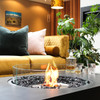 Martini 50 Fire Pit Table Detail (Indoor Ethanol Burner, Concrete in Graphite)