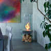 Ghost Designer Fireplace (Stainless Steel Burner)