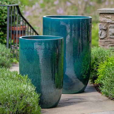 Cole Planters  Tall Pottery Garden Planters