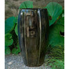 Tall Rib Vault Planter (Terracotta in Metallic Glaze)