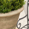 Rustic Rolled Rim Planter Detail (Cast stone in Aged Limestone finish)