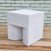 Middle Brow Table - Fiberglass resin and aggregate in natural stone finish