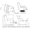 Stone Curved Modular Sectional Piece Specifications