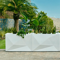 Faz Wall Planters (Polyethylene in white)