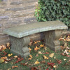 Traditional Straight Bench (Cast Stone in Natural  Finish)