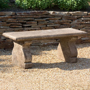 Provencal Bench (Cast Stone in Brownstone Finish)