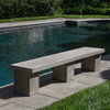 Biscayne Bench (Cast Stone in Verde Finish)
