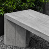 Chenes Brut Bench detail (Cast Stone in Greystone Finish)