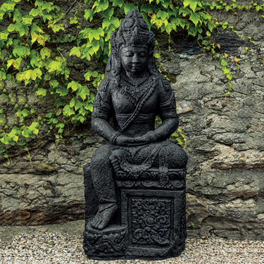 Lakshmi Statue (Cast Stone in Nero Nuovo Finish)