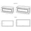 Orleans Window Box specifications (Cast Stone in Alpine Stone Finish)