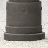Optional Medici Pedestal (Cast Stone in Nero Nuovo Finish)