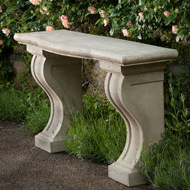 Loire Console Table (Cast stone in Greystone  finish)