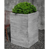 22.5″W x 33.5″H Tall Chênes Brut Box Planter (Cast Stone in Greystone Finish)