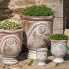 Avignon Planters (Terracotta in Crema Antico Glaze)
