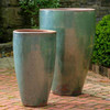 Banyan Planters (Terracotta in Rustic Green Glaze)