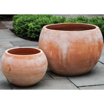 Paseo Bowl Planters (Terracotta Finish)