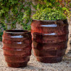 Pomerol Planters (Terracotta in Bordeaux Glaze)