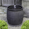 Rain Barrel Fountain - Material: Terracotta - Finish: Bronze Glaze